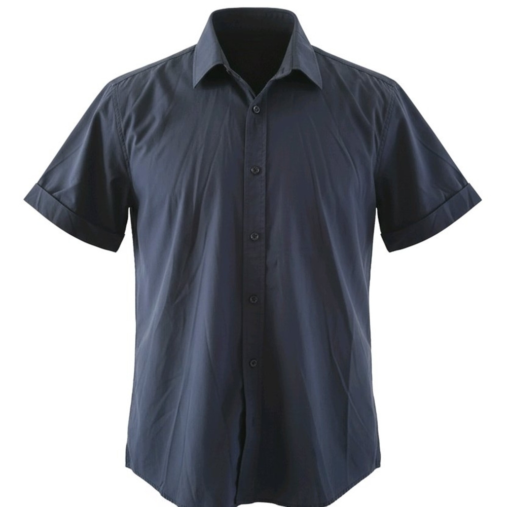 H2H Men's Navy S: Ultimate Comfort, Stretch, and Style in a Short Sleeve Shirt